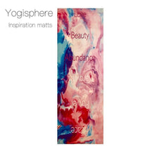 Load image into Gallery viewer, Yoga mats suede (love, beauty, abundance, growth, power, peace)