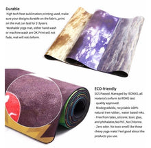 Load image into Gallery viewer, Yoga mats suede (love, beauty, abundance, growth, power, peace)